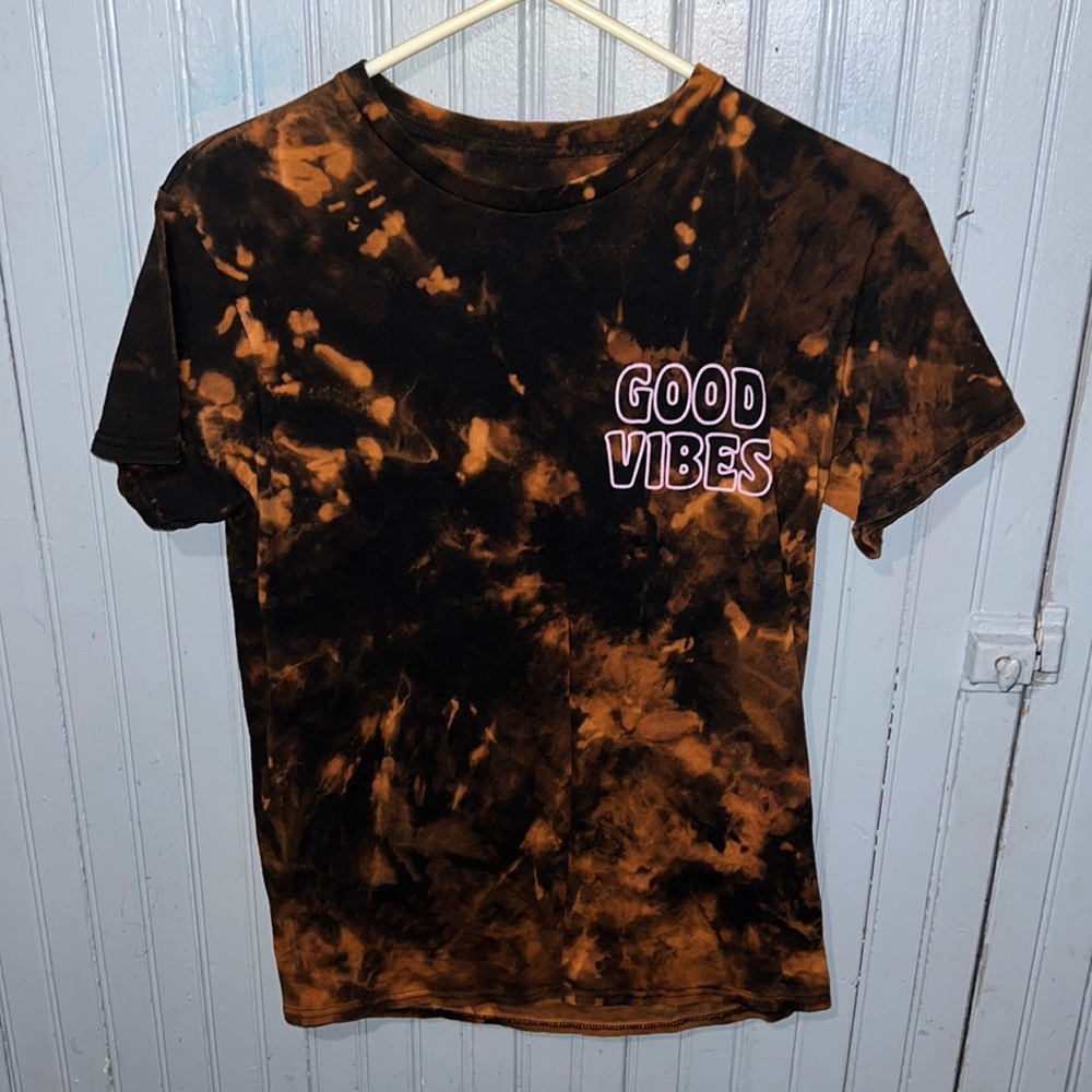 Good vibes skeleton bleach dye